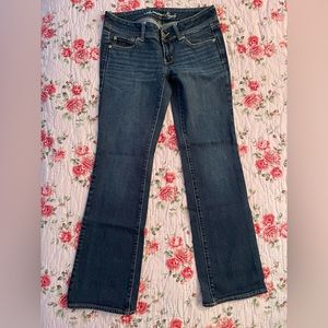 American Eagle Slim Boot Dark Washed Jeans - size 6R